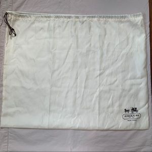 Coach dust bag, cream large